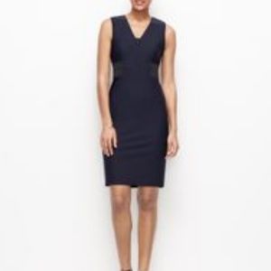 Ann Taylor Navy Scuba Work Dress Size 0